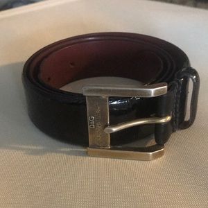 Gorgeous DOLCE&GABBANA black leather belt